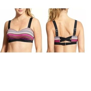 Athleta Capri Stripe Bikini Top Size 32B/C